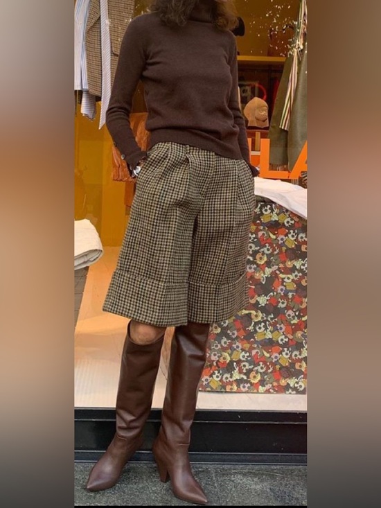 Sutton Studio Sweaters - Cashmere Brown Turtleneck Sweater - Classic Knit